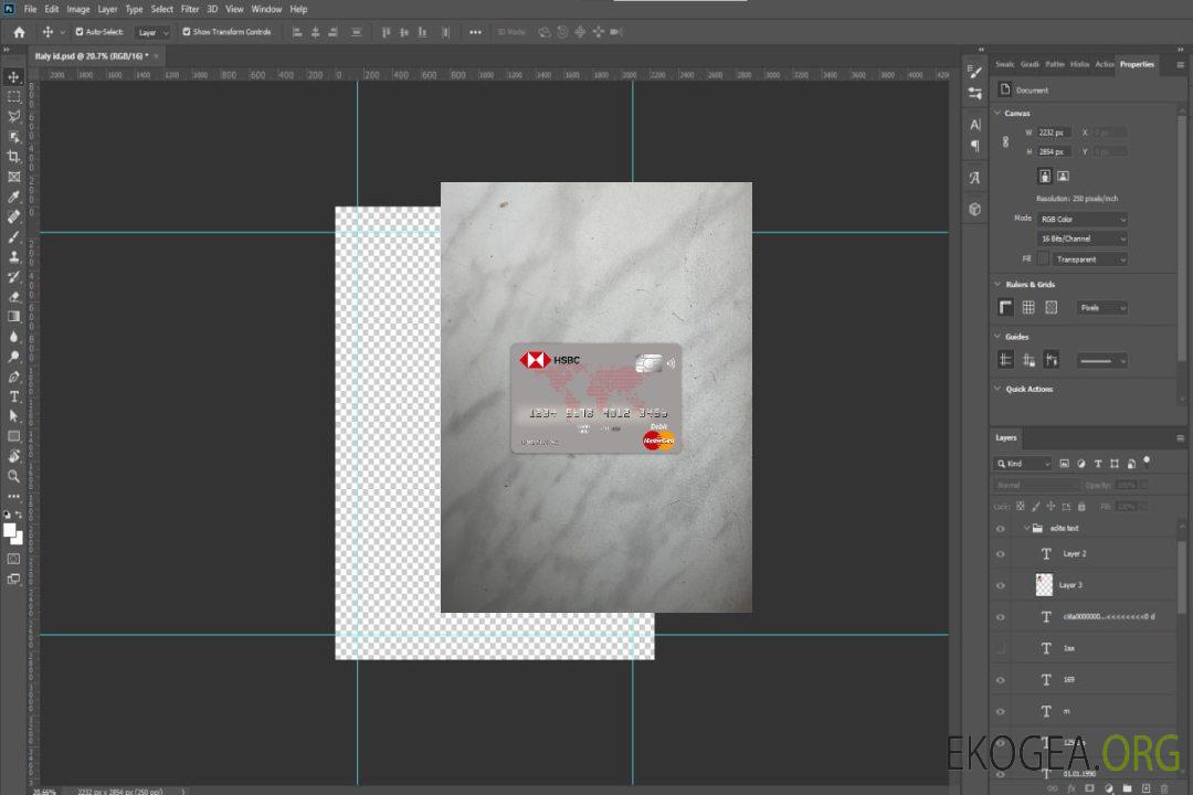 Australie HSBC bank master card photolook recto template Australie HSBC bank master card photolook recto template